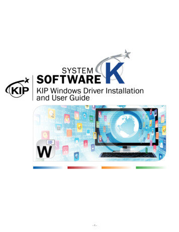 KIP Windows Driver Installation & User Guide