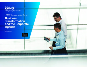KPMG Transformation Survey Business Transformation And The .