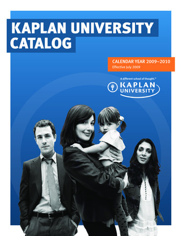 Kaplan University Catalog