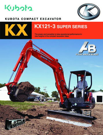 KUBOTA COMPACT EXCAVATOR KX KX121-3 SUPER SERIES
