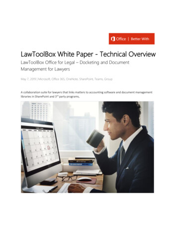 LawToolBox White Paper - Technical Overview