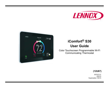 IComfort S30 User Guide - Lennox