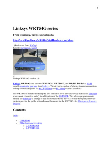 Linksys WRT54G Series