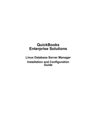 QuickBooks Enterprise Solutions Linux Database Server .