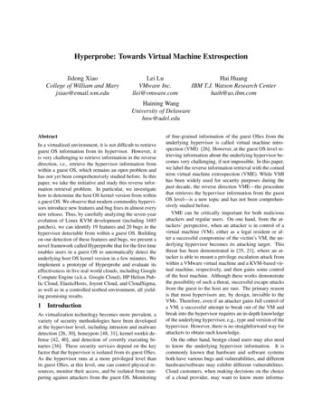 Hyperprobe: Towards Virtual Machine Extrospection