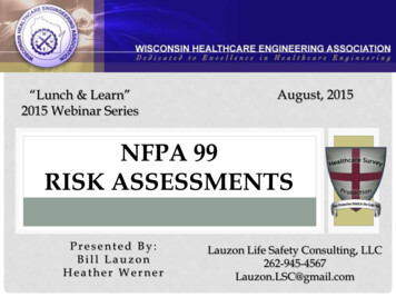 NFPA 99 Risk Assessments