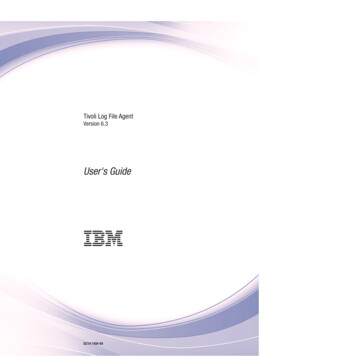 Tivoli Log File Agent User's Guide - IBM