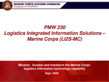 PMW 230 Logistics Integrated Information Solutions Marine .