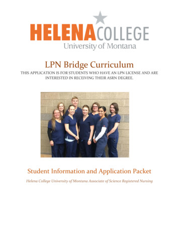LPN Bridge Curriculum - Helena College