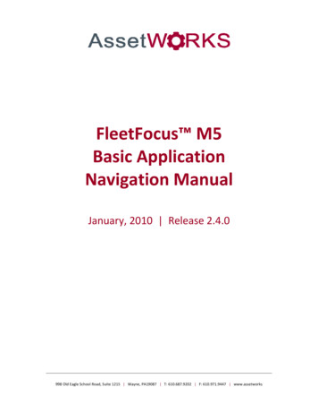 M5 Basic Application Navigation 011920101