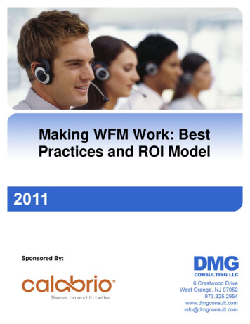 Making WFM Work: Best Practices And ROI Model