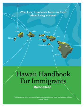 Hawaii Handbook For Immigrants