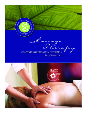 Massage Therapy - Pr.athacc 