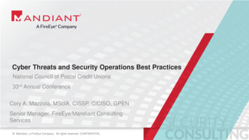 Cyber Threats And Security Operations Best Practices