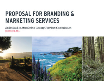 PROPOSAL FOR BRANDING & MARKETING SERVICES