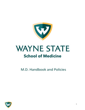 M.D. Handbook And Policies - Wayne State University