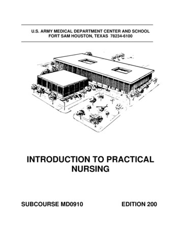 INTRODUCTION TO PRACTICAL NURSING