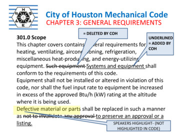 City Of Houston Mechanical Code