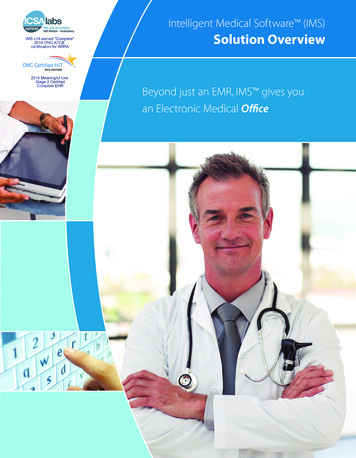Intelligent Medical Software (IMS) Solution Overview