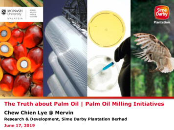 The Truth About Palm Oil Palm Oil Milling Initiatives