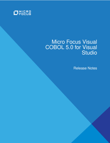 Studio COBOL 5.0 For Visual Micro Focus Visual