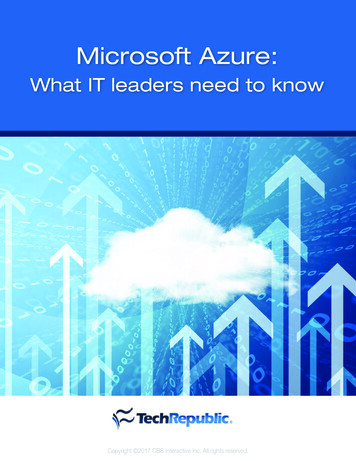 What IT Leaders Need To Know - AdviseTech