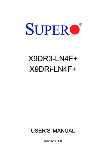 X9DR3-LN4F X9DRi-LN4F - Supermicro