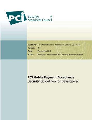 PCI Mobile Payment Acceptance Security Guidelines