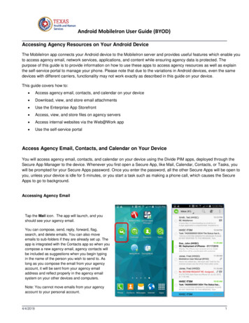 MobileIron User Guide For Android - Texas