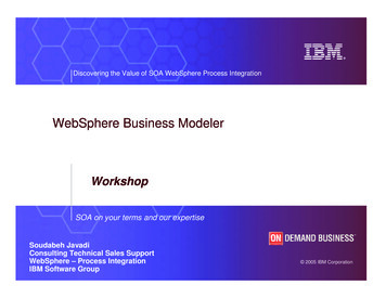 WebSphere Business Modeler - University Of Toronto