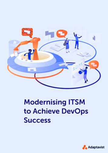 Modernising ITSM To Achieve DevOps Success