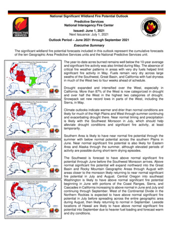 National Significant Wildland Fire Potential Outlook .