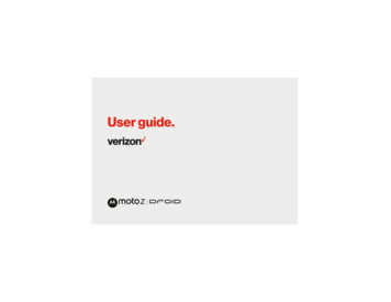 Verizon Moto Z DROID User Guide - VZW