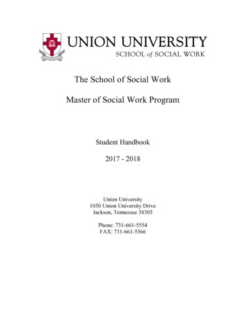 The School Of Social Work Master Of Social Work Program