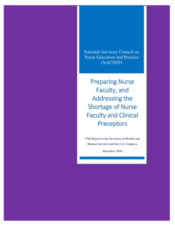 National Advisory Council On Nurse Education And Practice .