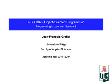 INFO0062 - Object-Oriented Programming