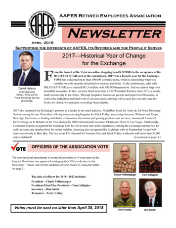 AAFES Retired Employees Association Newsletter