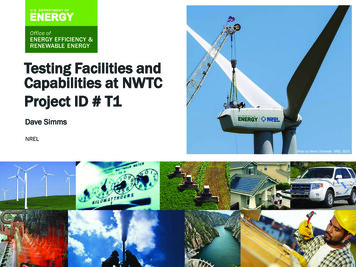 Testing Facilities And Capabilities At NWTC