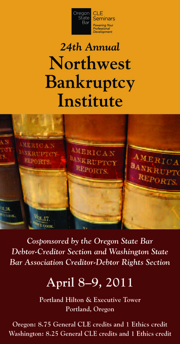 24th Annual Northwest Bankruptcy Institute