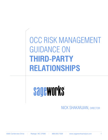 OCC RISK MANAGEMENT GUIDANCE ON - ALLL