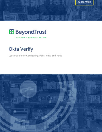 Okta Verify - BeyondTrust