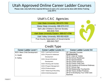 Utah Approved Online Career Ladder Courses