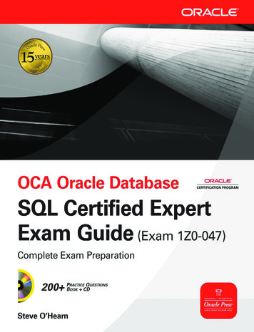 OCA Oracle Database Exam Guide