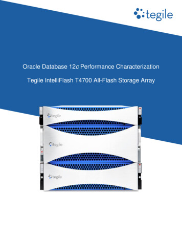 Oracle Database 12c Performance Characterization Tegile .