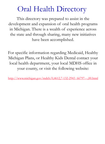Oral Health Directory - Michigan