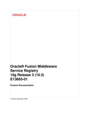 Oracle Service Registry