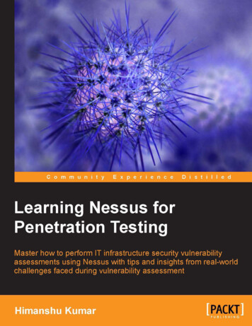 Learning Nessus For Penetration Testing
