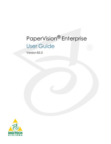 PaperVision Enterprise UserGuide - RMMI