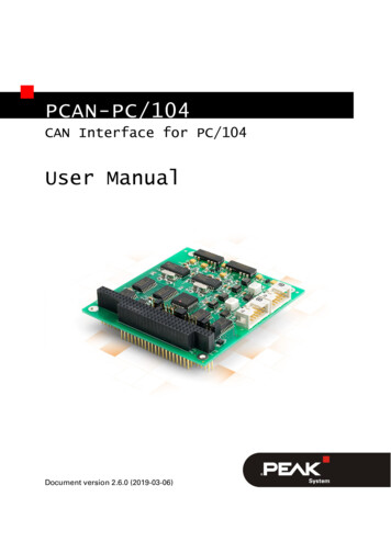 PCAN-PC/104 - User Manual