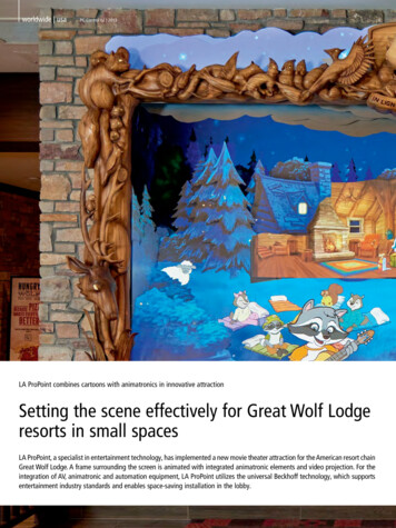 Setting The Scene Effectively For Great Wolf Lodge Resorts .